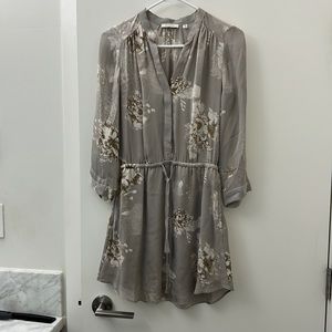 Aritzia Babaton Floral Silk Dress